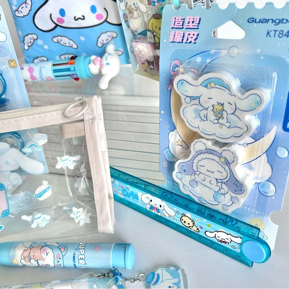 🩵(CIN328) Cinnamoroll Adorable 10-Piece Pencil Case Bundle! - Picture 4 of 11